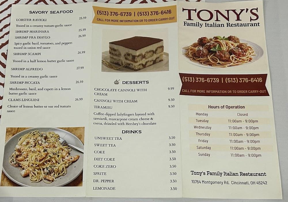 Tony's Family Italian Restaurant Bread Mozzarella Sticks